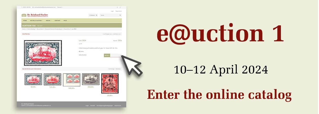 Lots of e@uction 1 on 10-12 April 2024 - Enter the online catalog